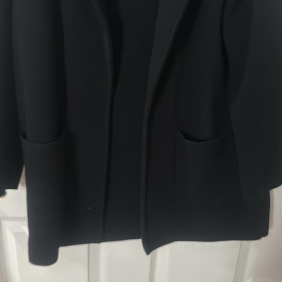 J. Crew Women's Black knit Blazer as medium - Picture 4 of 5